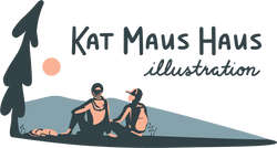 Kat Maus Haus Illustration
