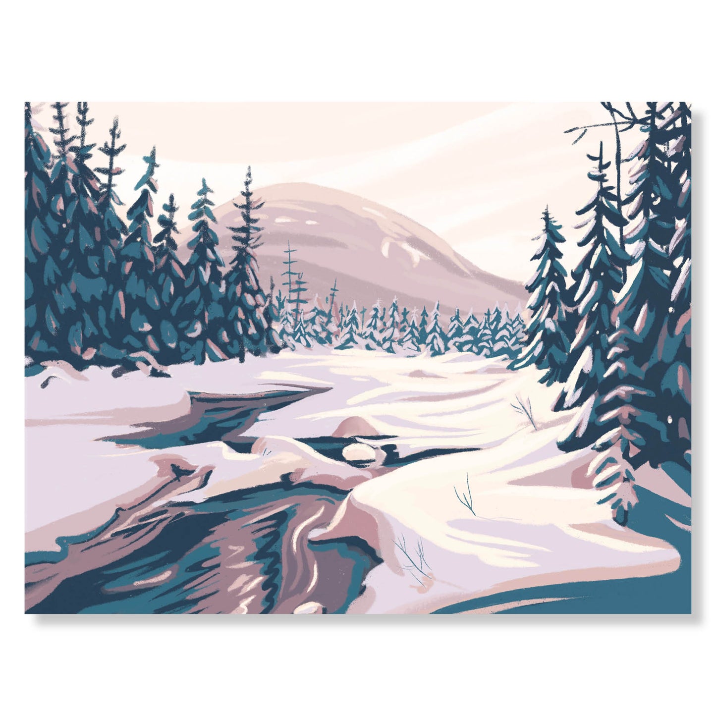 Cascade Brook Trail, New Hampshire Notecard