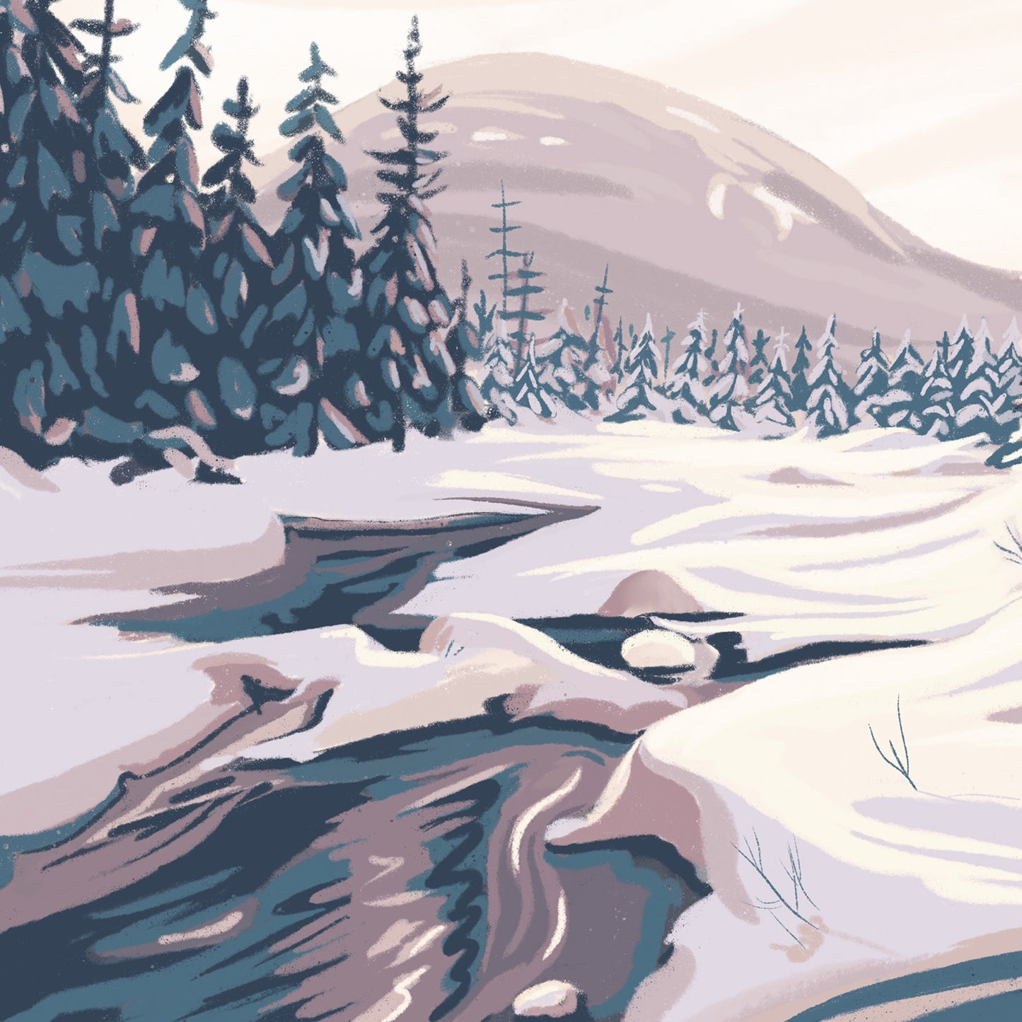 Cascade Brook Trail, New Hampshire Print