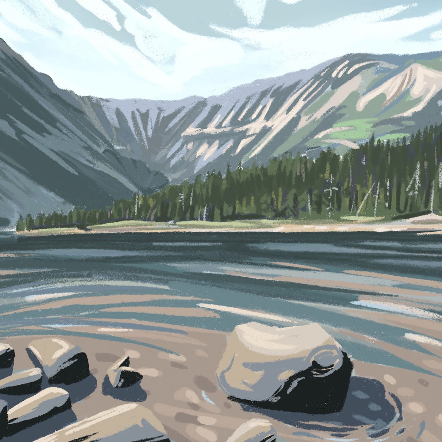 Chimney Pond, Maine Print