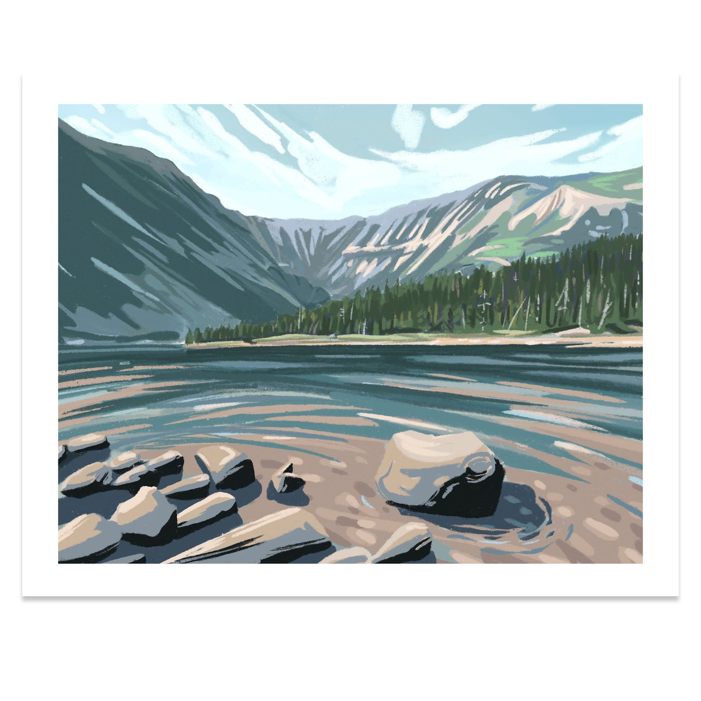 Chimney Pond, Maine Print