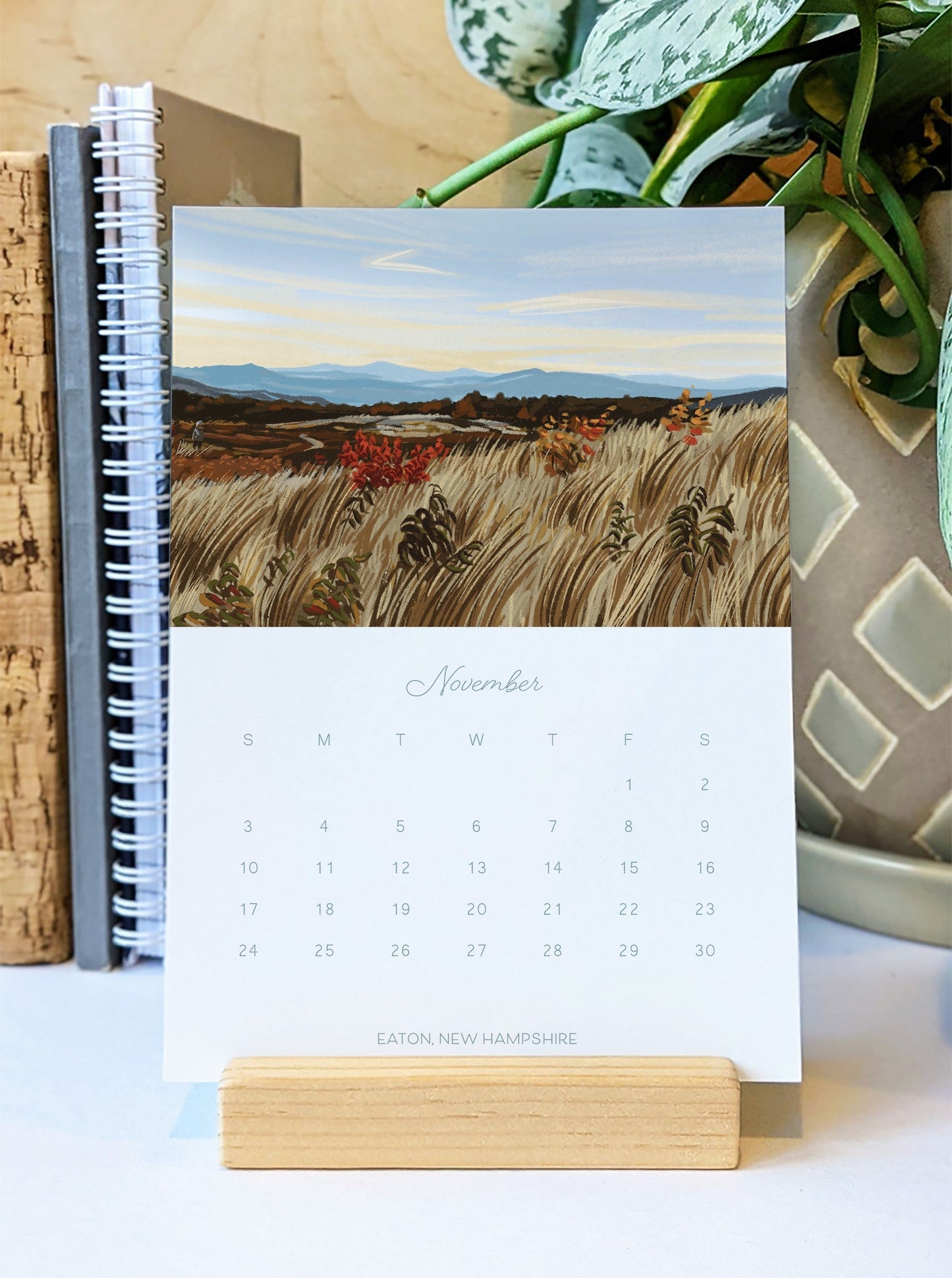 2024 Desk Calendar, "A Year in New England"