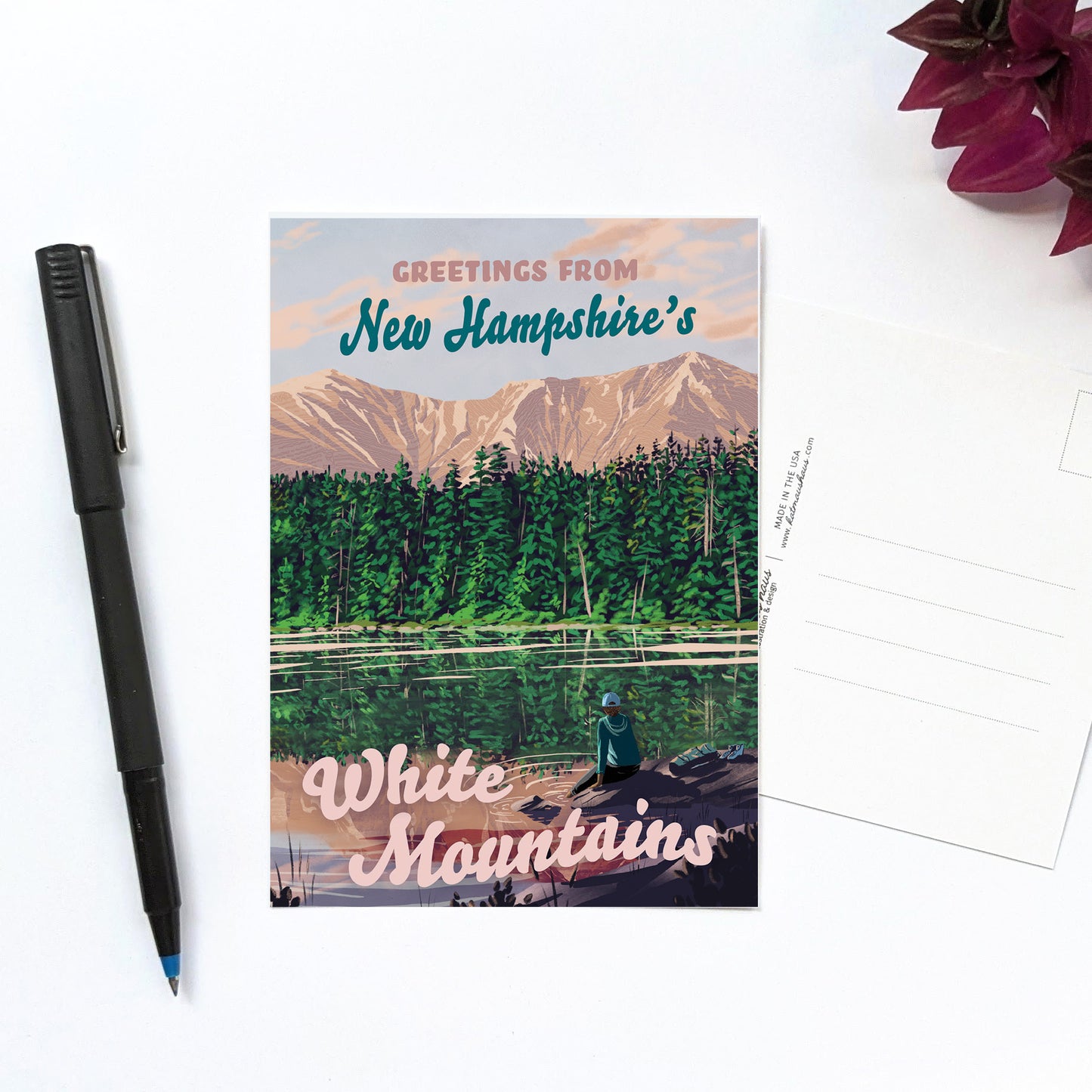 Greetings from NH's White Mountains Postcard