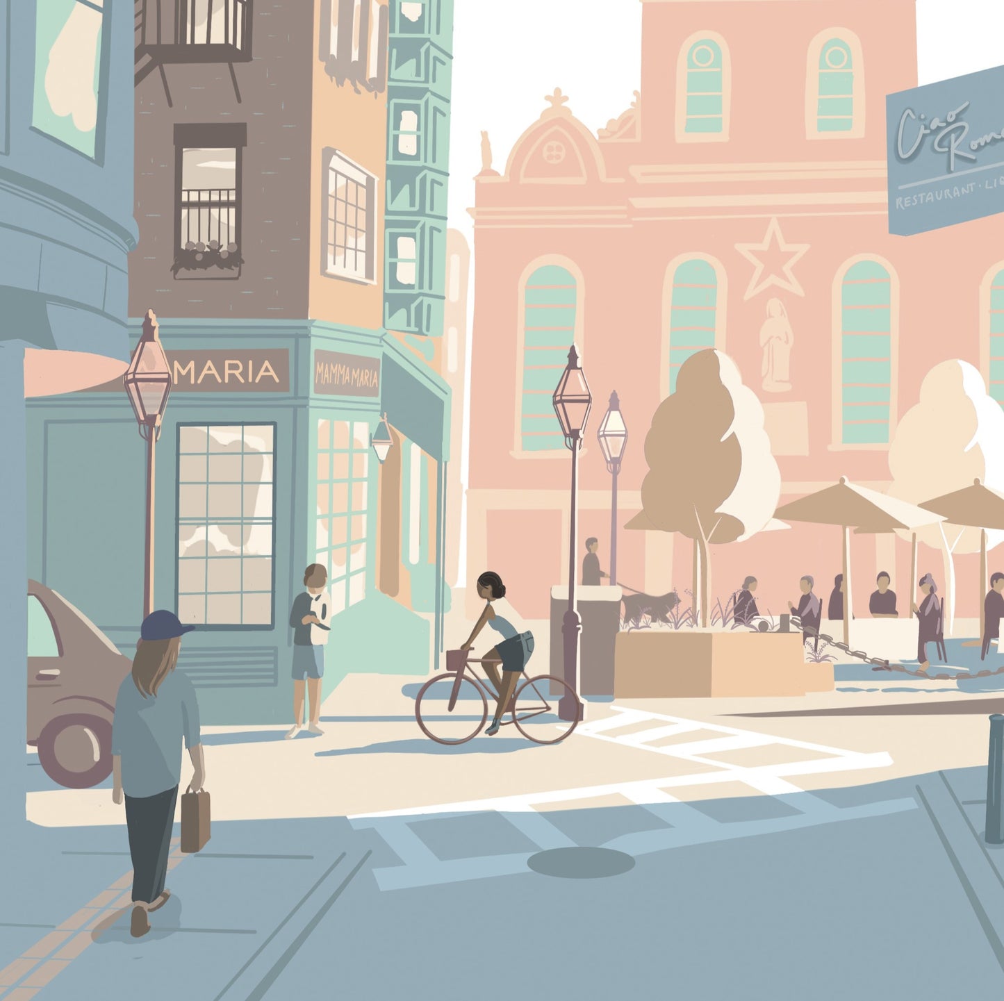 North End, Boston Print