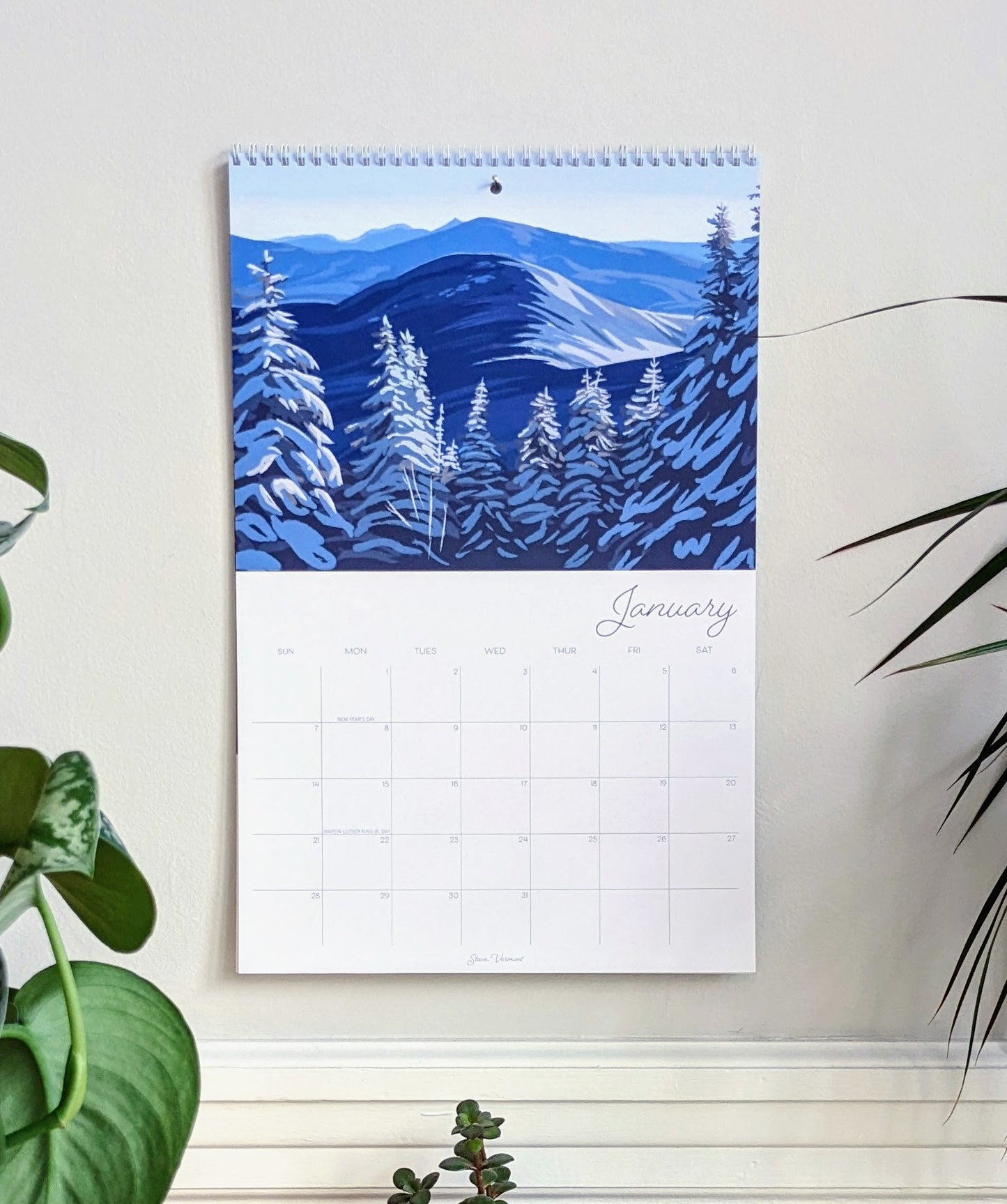 2024 Wall Calendar, "A Year in New England"