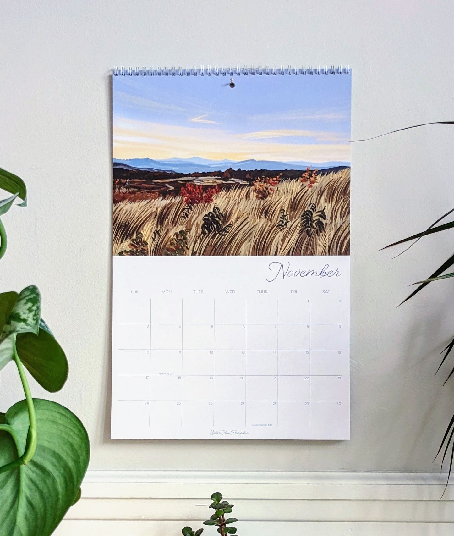 2024 Wall Calendar, "A Year in New England"