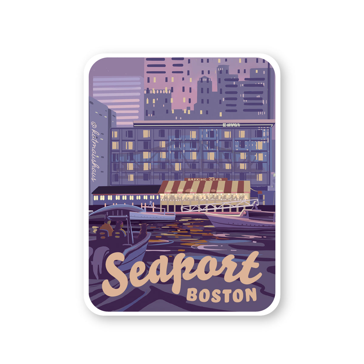 Seaport, Boston Sticker
