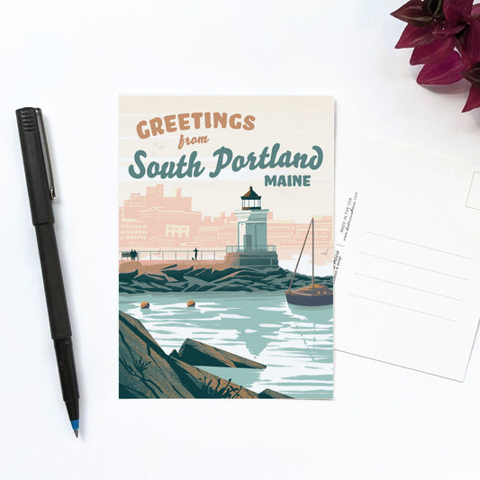 South Portland, Maine Postcard