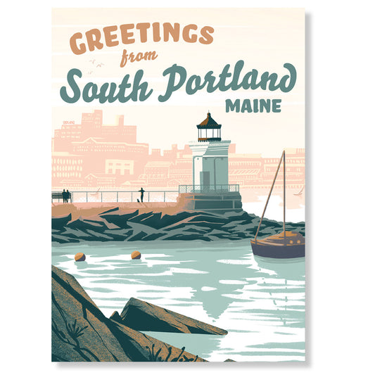 South Portland, Maine Postcard