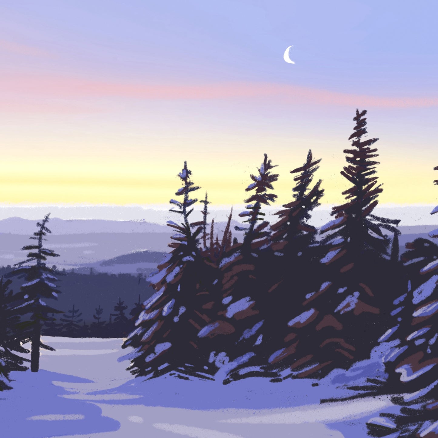 Caribou-Speckled Mountain Wilderness, Maine Print