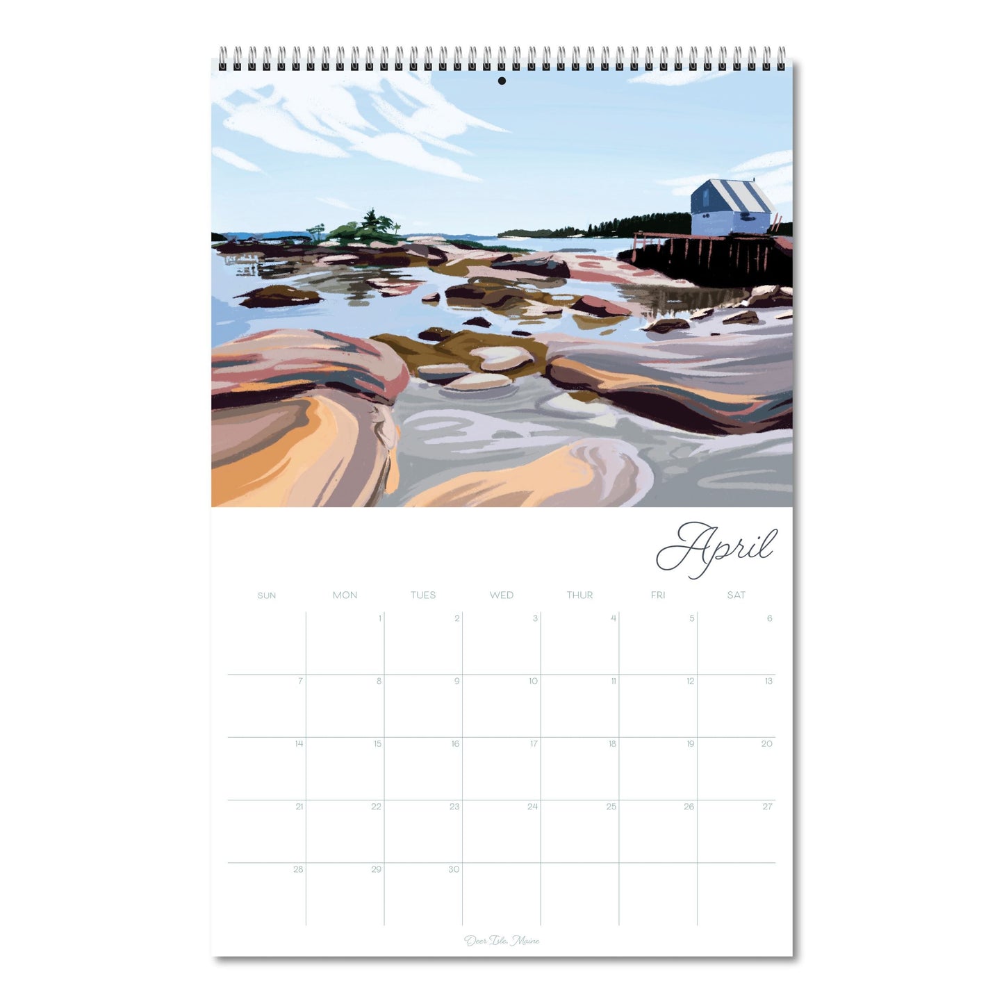 Wall Calendar April Page