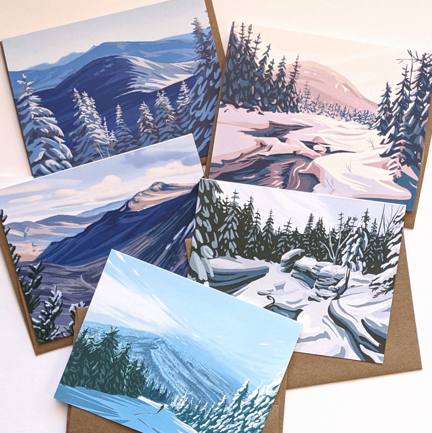 New England Winter Wonderland Notecard Set