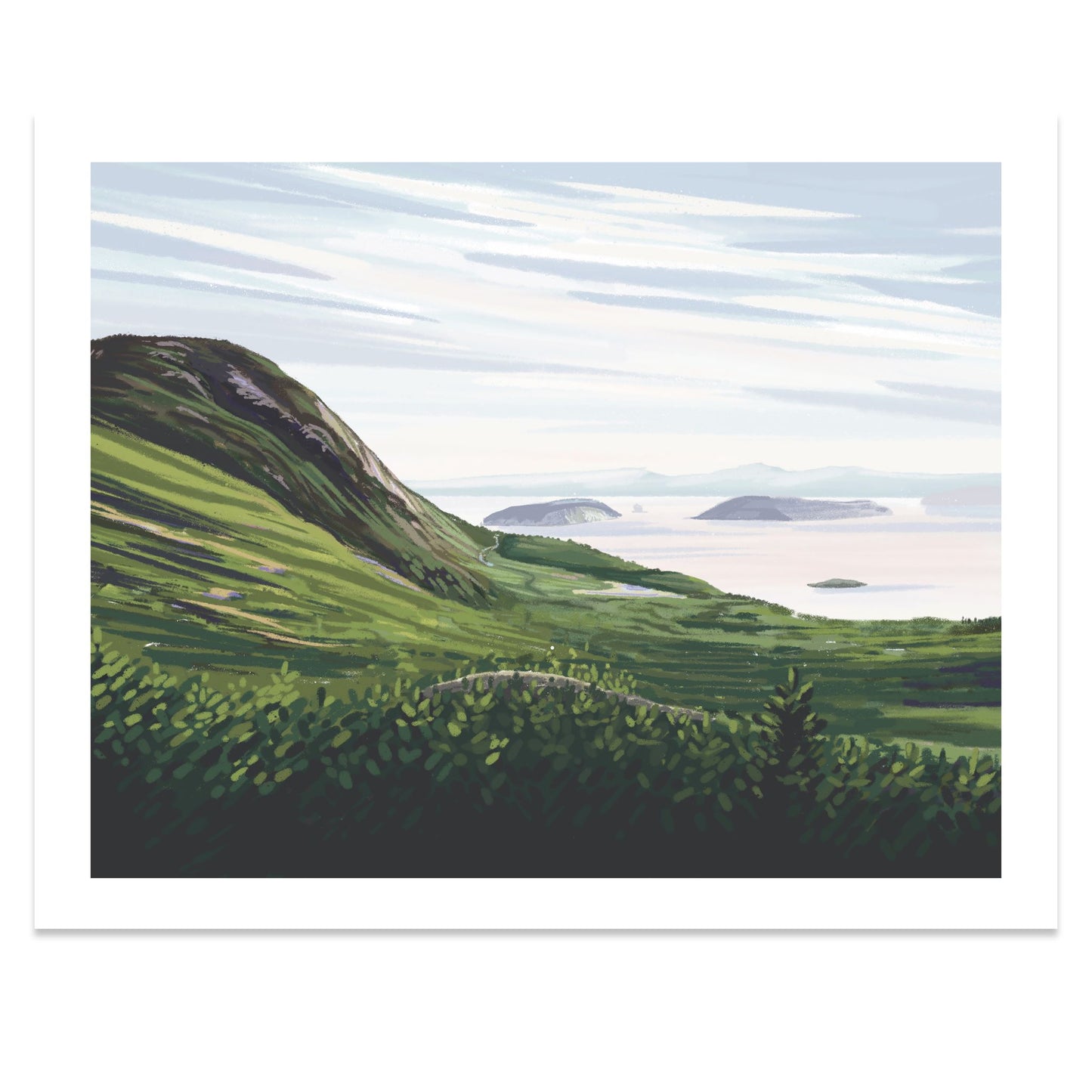 Acadia National Park (Beehive View), Maine Print
