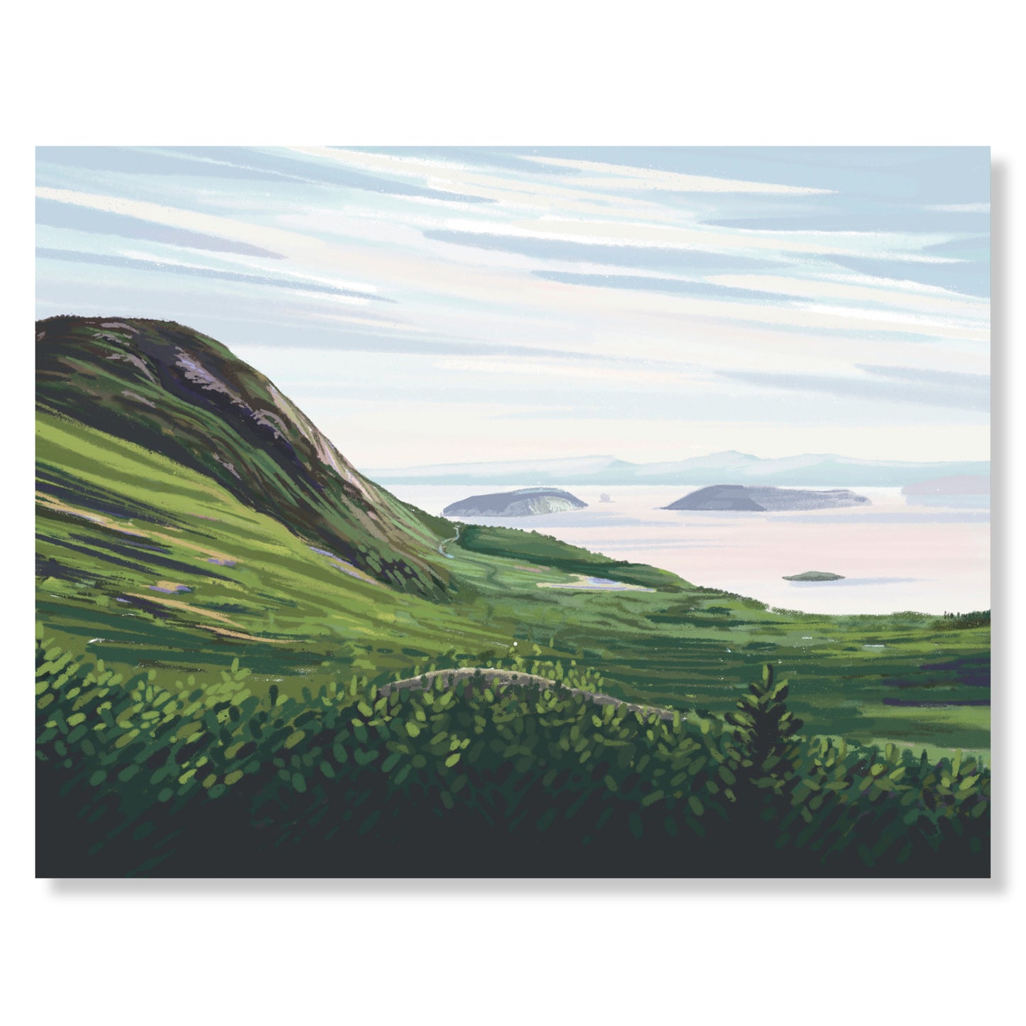 Acadia National Park (Beehive View), Maine Notecard