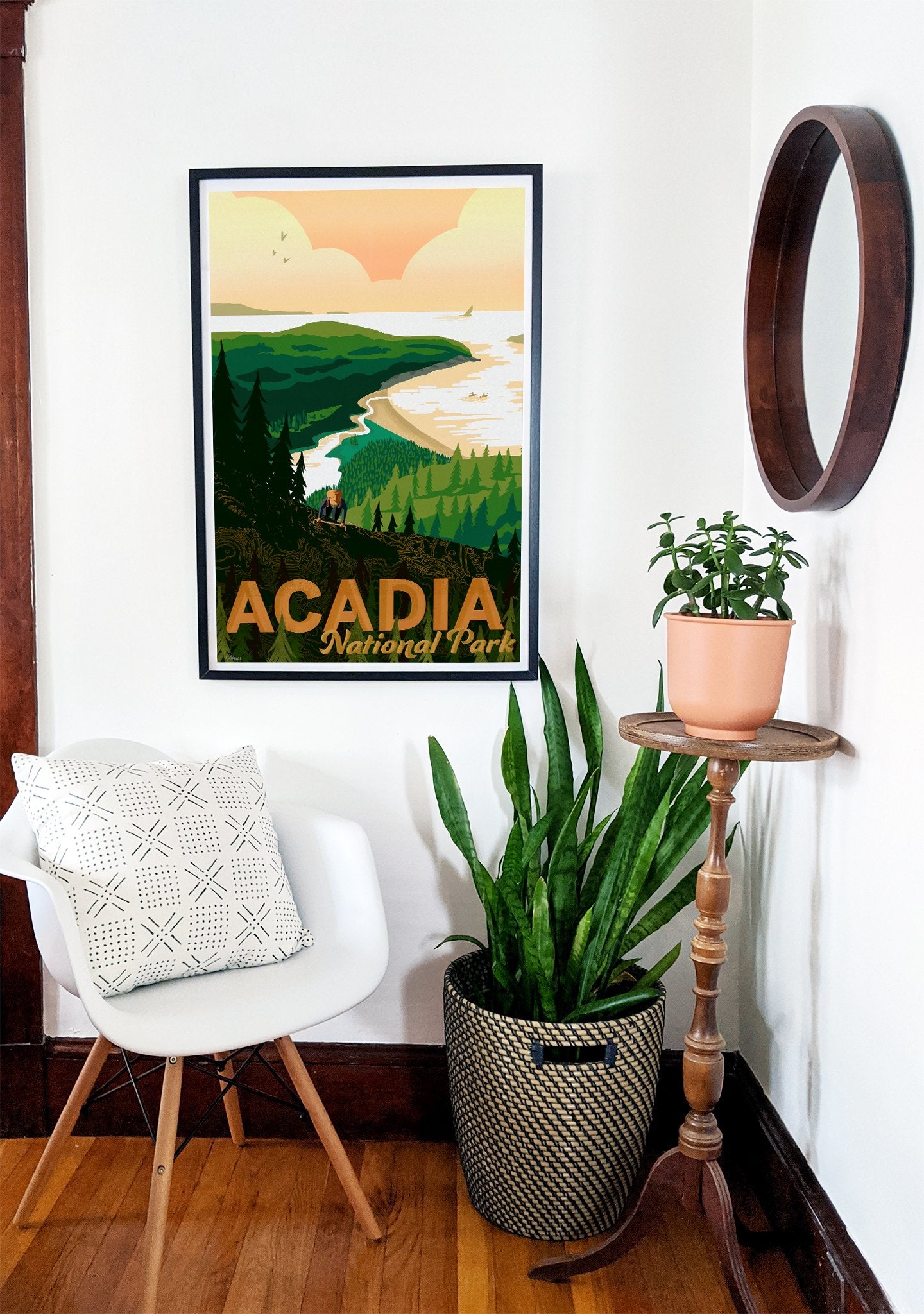 Acadia National Park Art Print 22x34 Framed - Kat Maus Haus