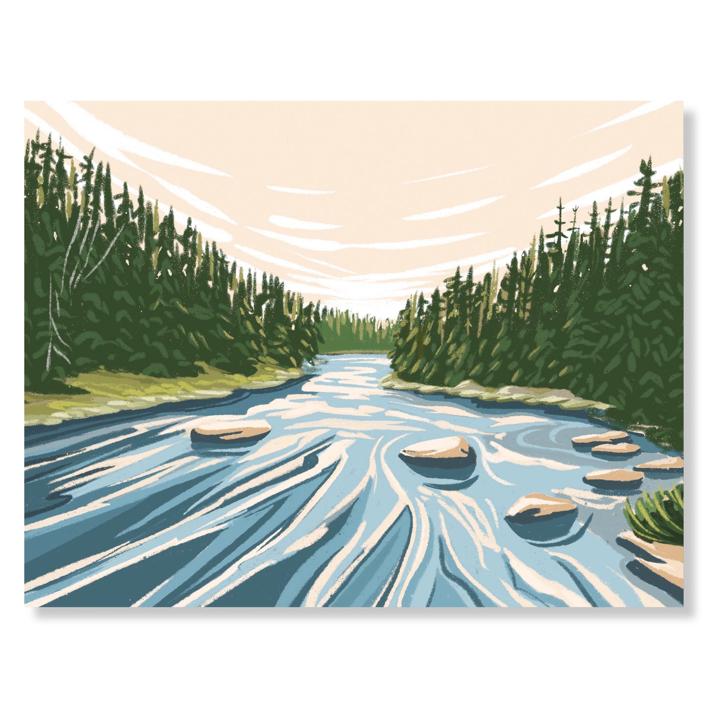 Allagash River, Maine Notecard