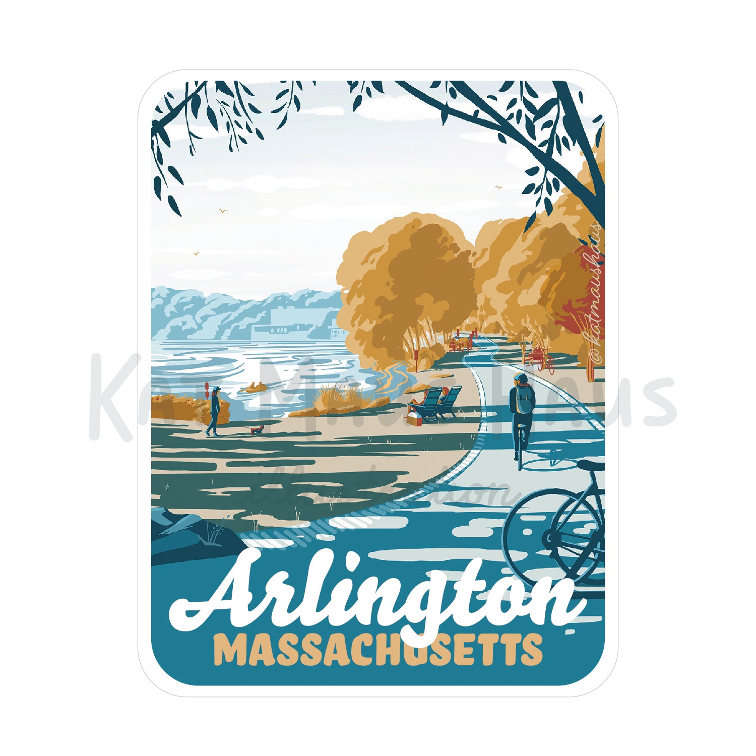 Arlington, Massachusetts Sticker