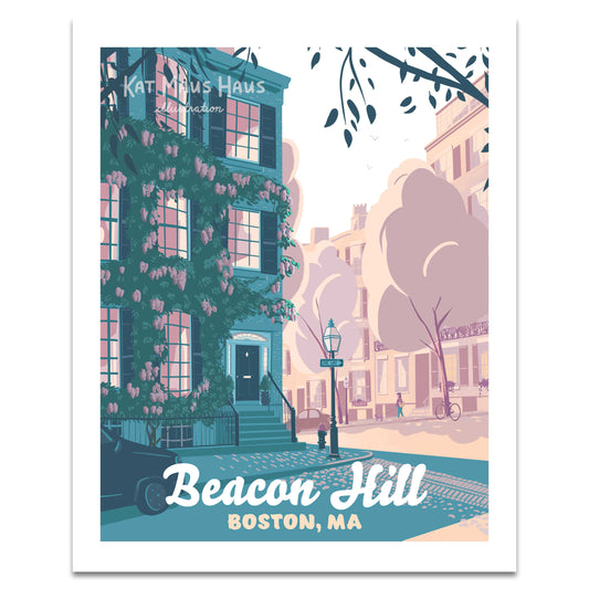 Beacon Hill, Boston Print