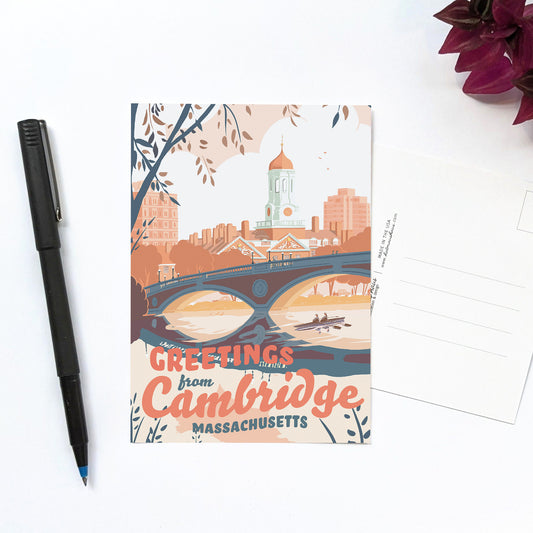 "Greetings from Cambridge" Postcard