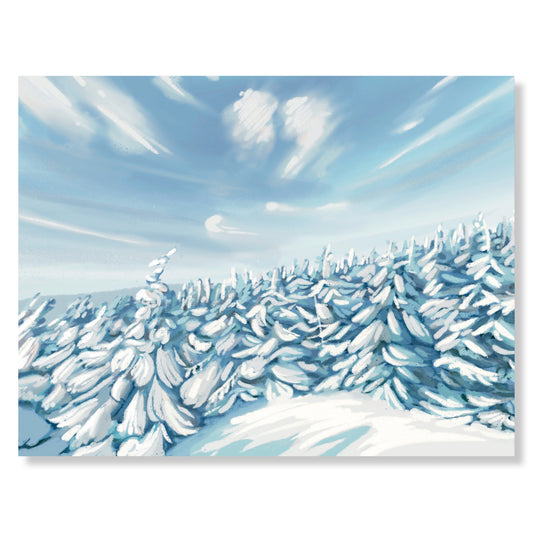 Cannon Mountain, New Hampshire Notecard