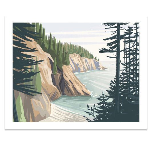 Cutler Coast, Maine Print