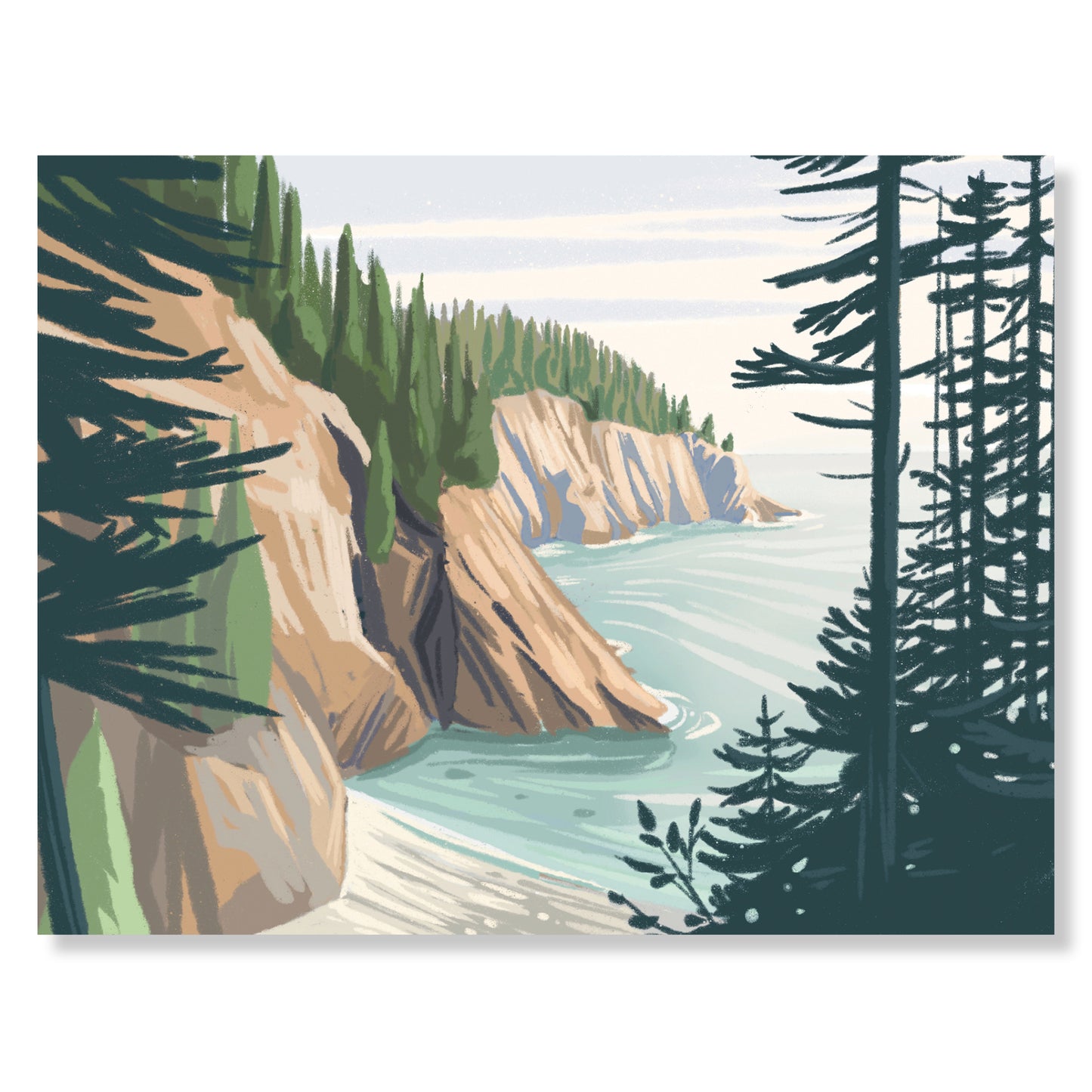 Cutler Coast, Maine Notecard