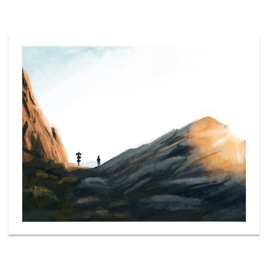 White Mountain Summer Traverse, New Hampshire Print