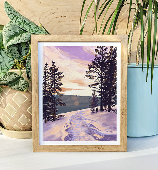 Winter in the Whites, New Hampshire Print