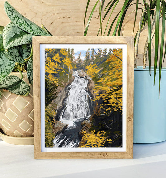 Crystal Cascade, New Hampshire Print