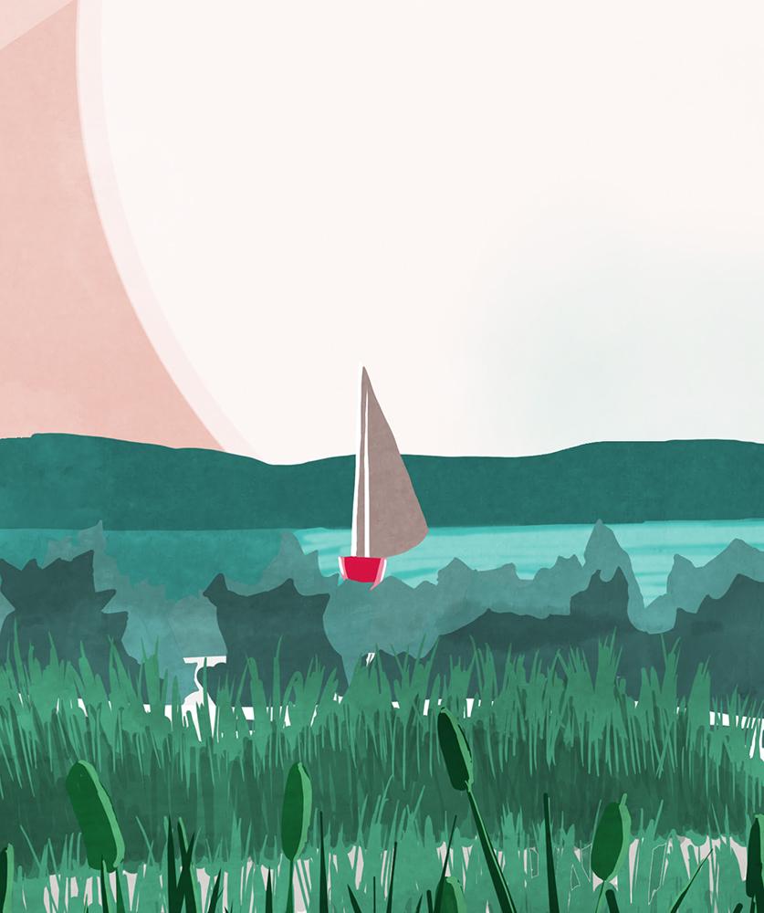 Fire Island Print Detail 1 - Kat Maus Haus