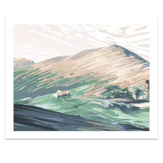 Lakes of the Clouds Hut, New Hampshire Print