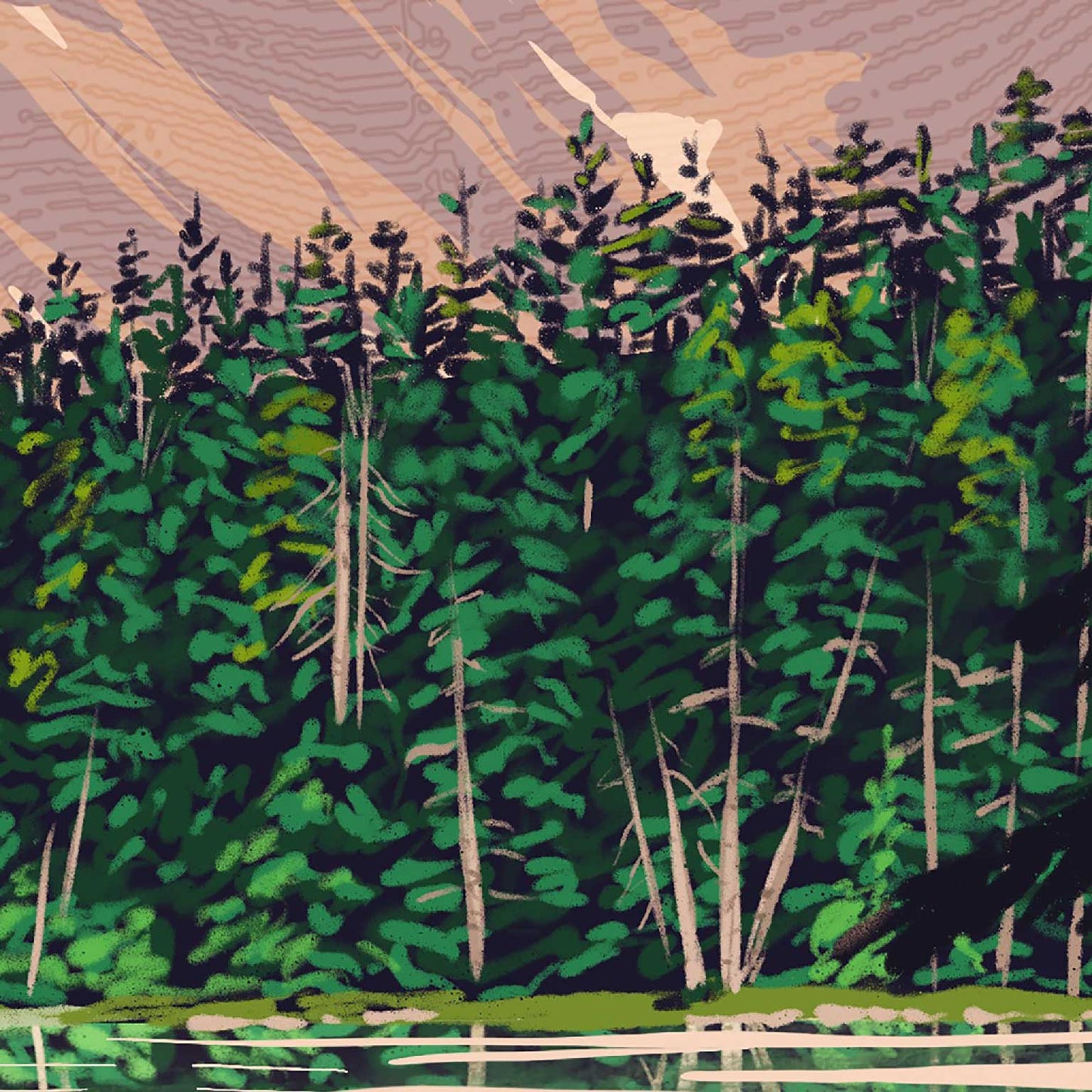 Lonesome Lake Print