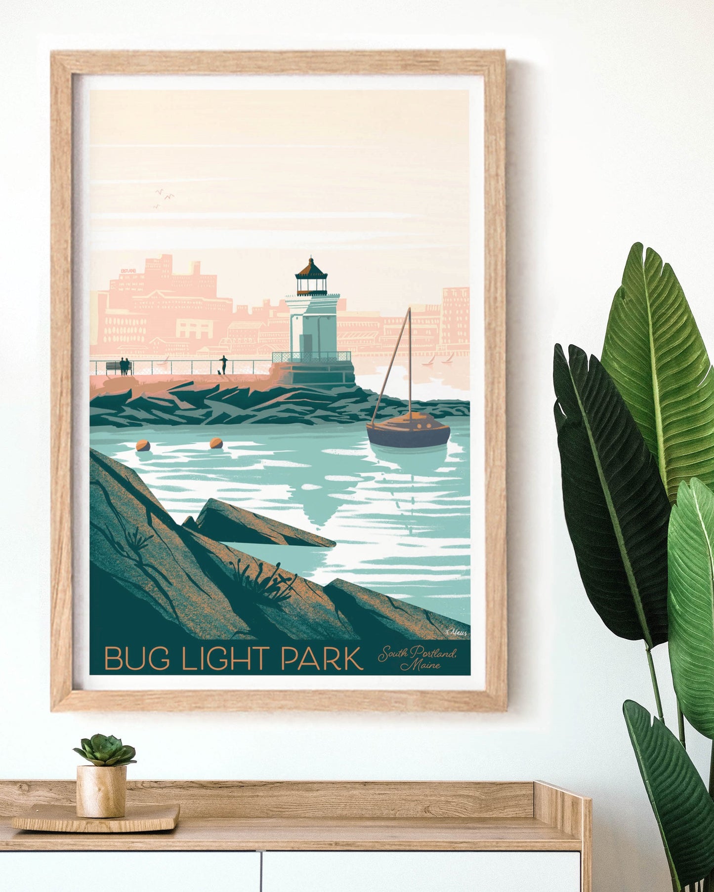 Bug Light Park, South Portland, Maine Print
