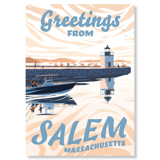 "Greetings from Salem, Massachusetts" Postcard