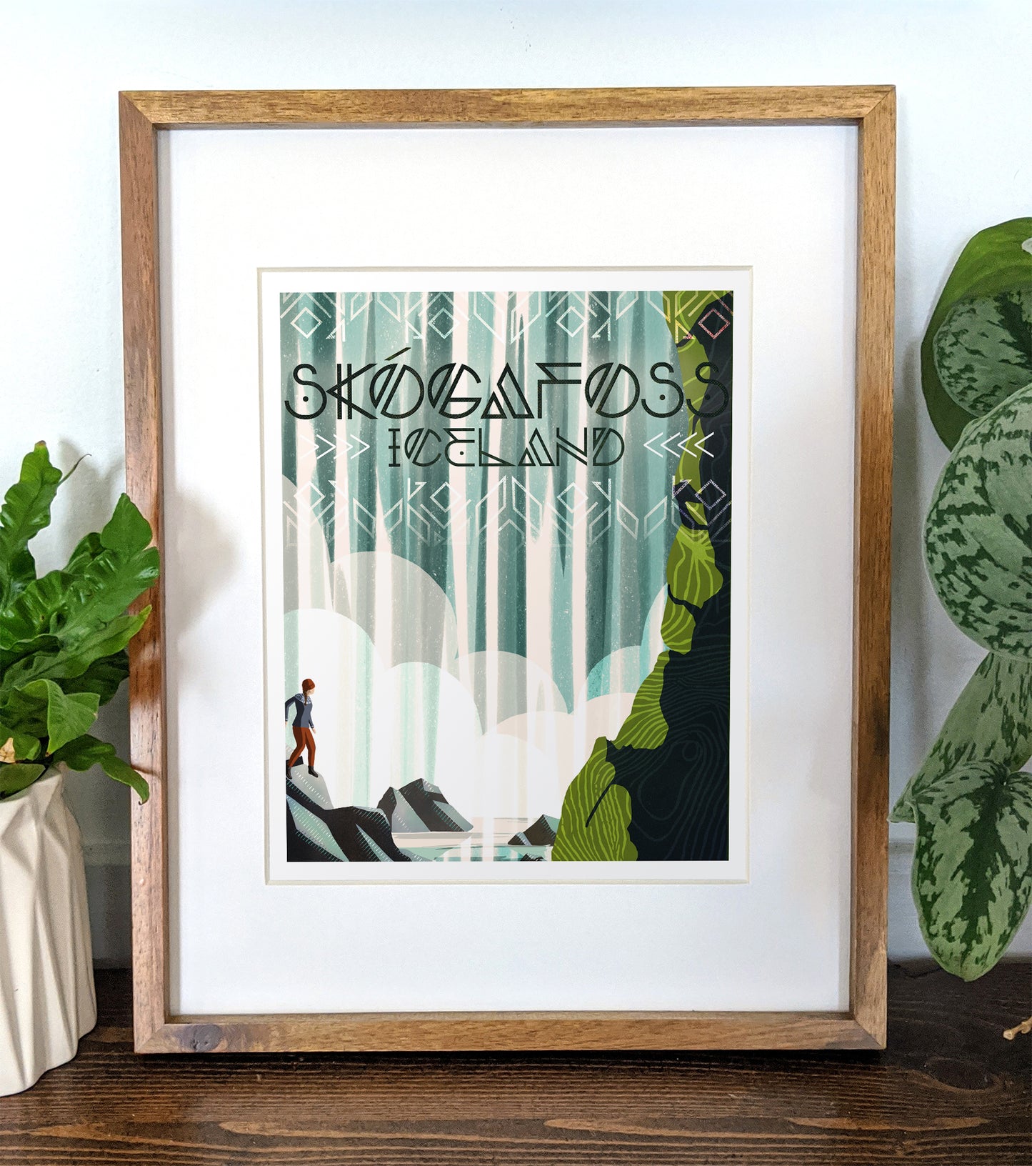 Iceland's Skógafoss Waterfall Print