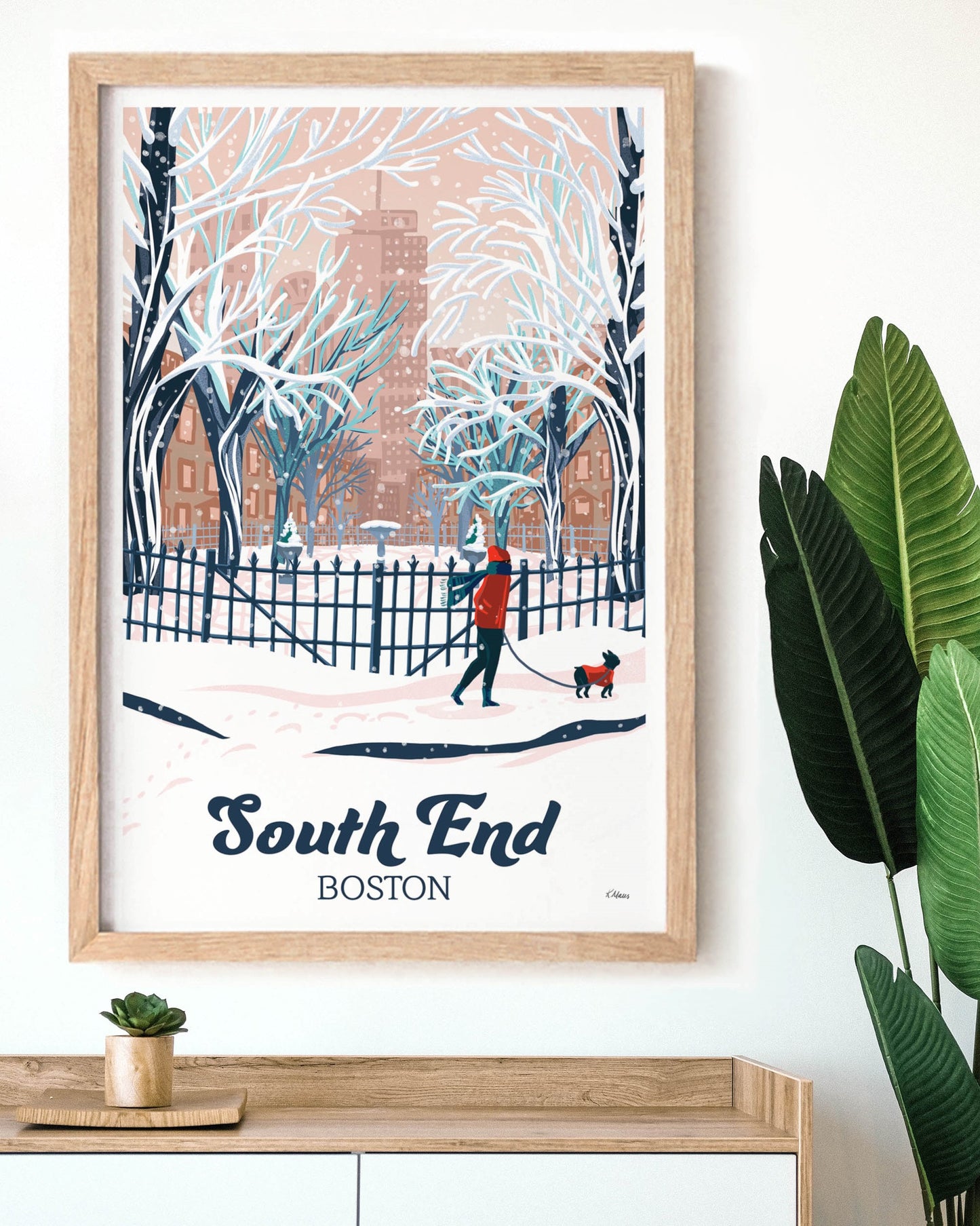 South End Boston Print