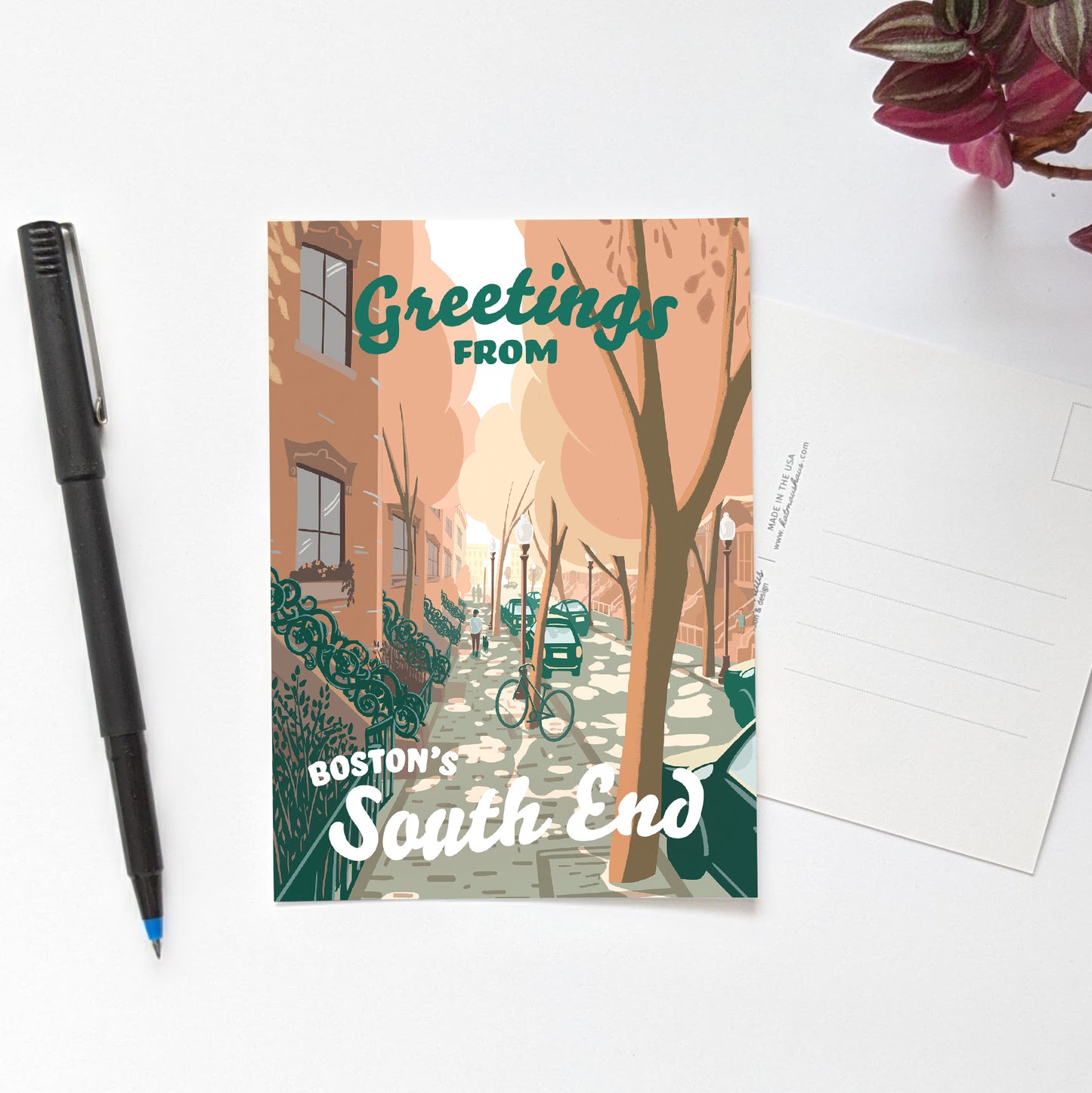 South End, Boston Postcard