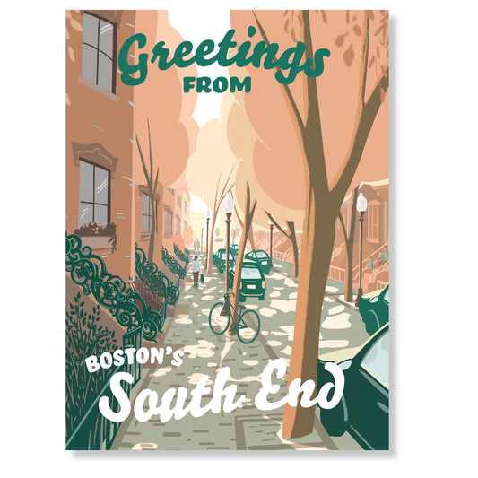 "Greetings from Boston's South End" Postcard (Summer Edition)