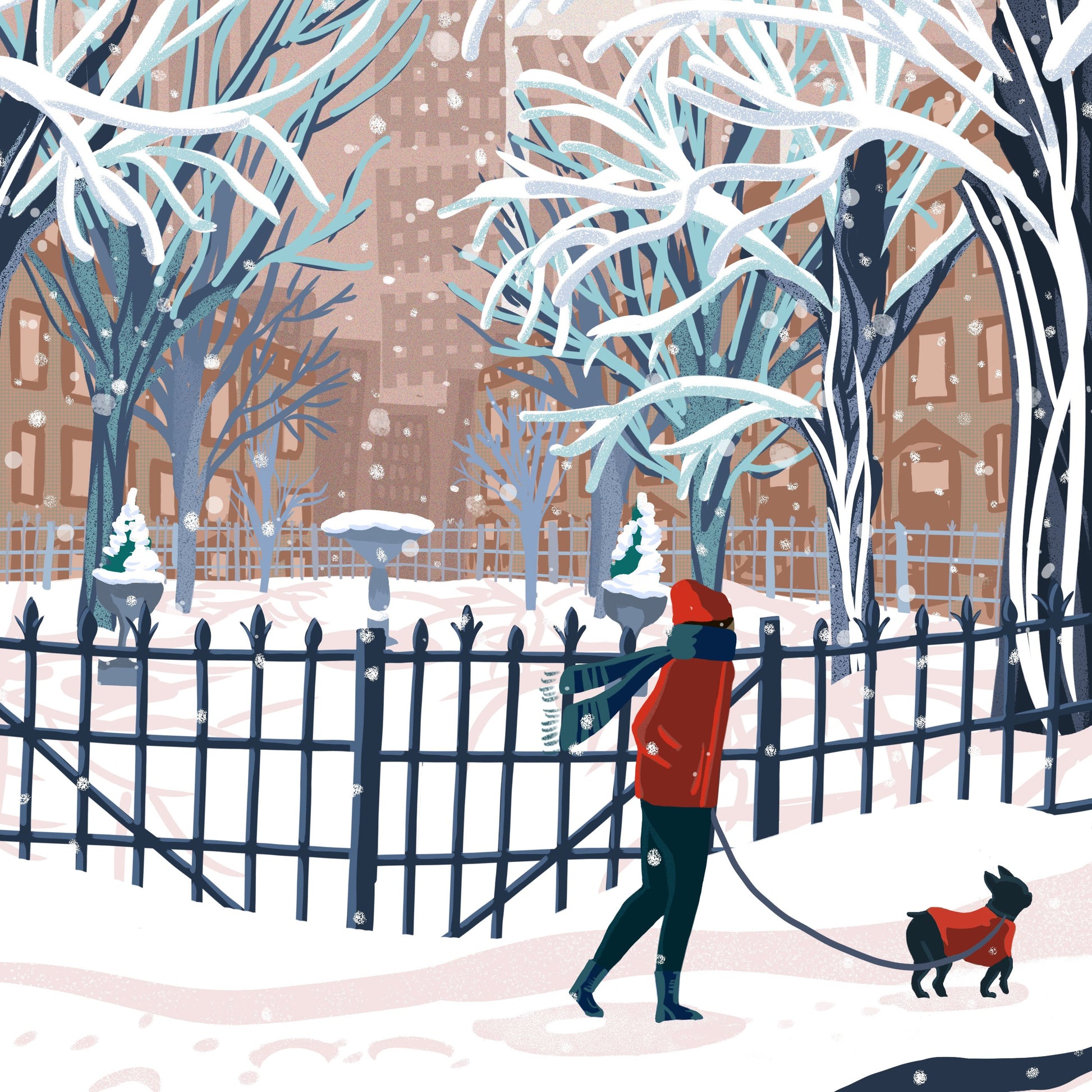 South End  Print Detail 1 - Kat Maus Haus