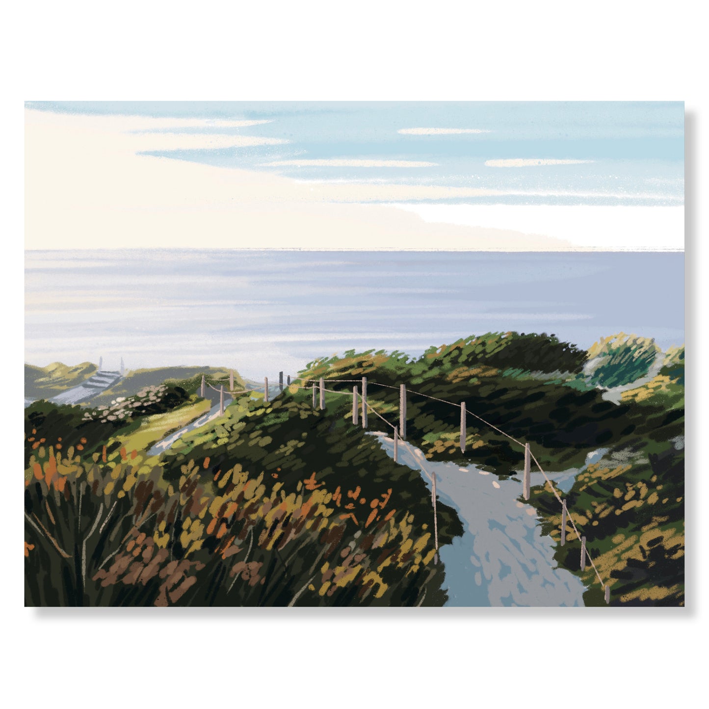 Steps Beach, Massachusetts Notecard