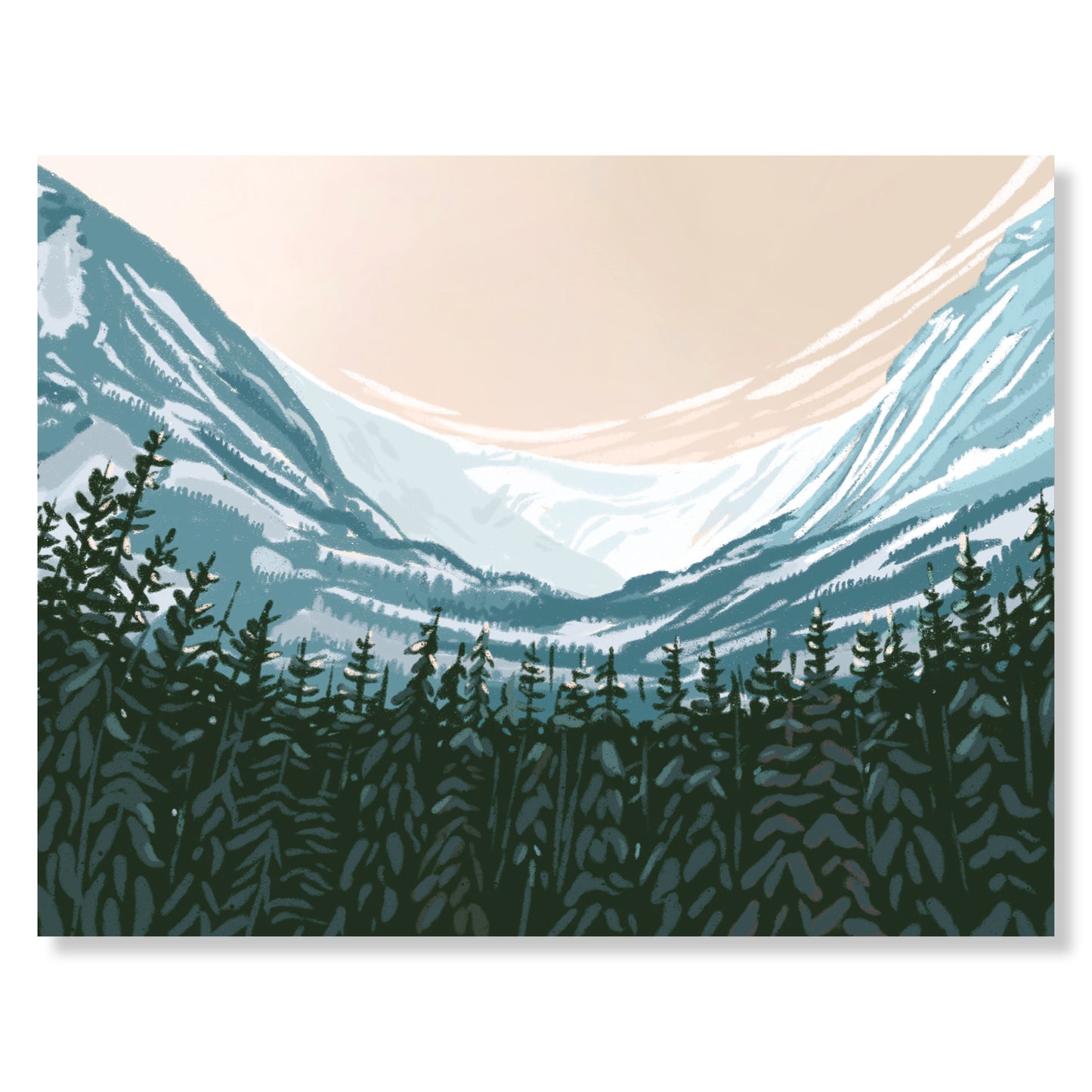 Tuckerman Ravine, New Hampshire Notecard