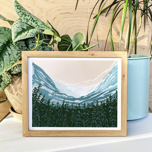 Tuckerman Ravine from Hermit Lake Print