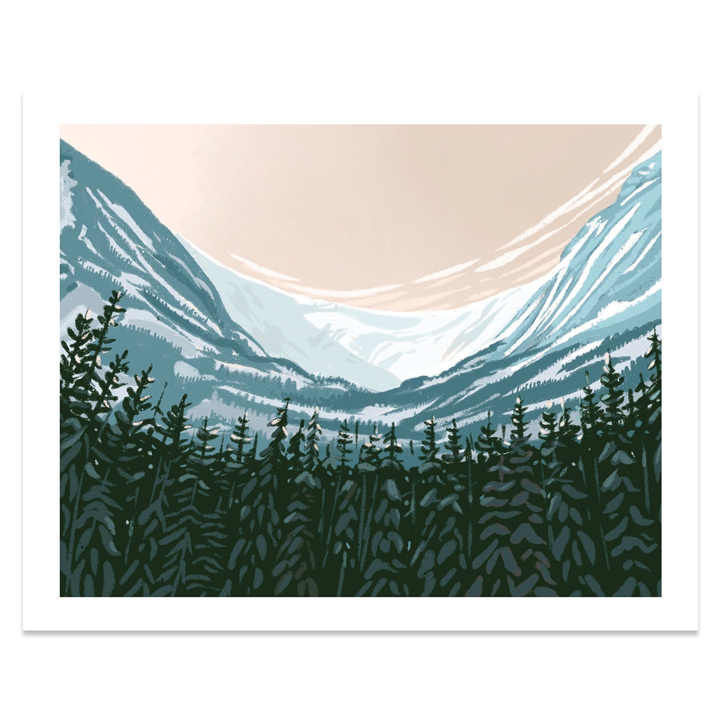 Tuckerman Ravine from Hermit Lake Print