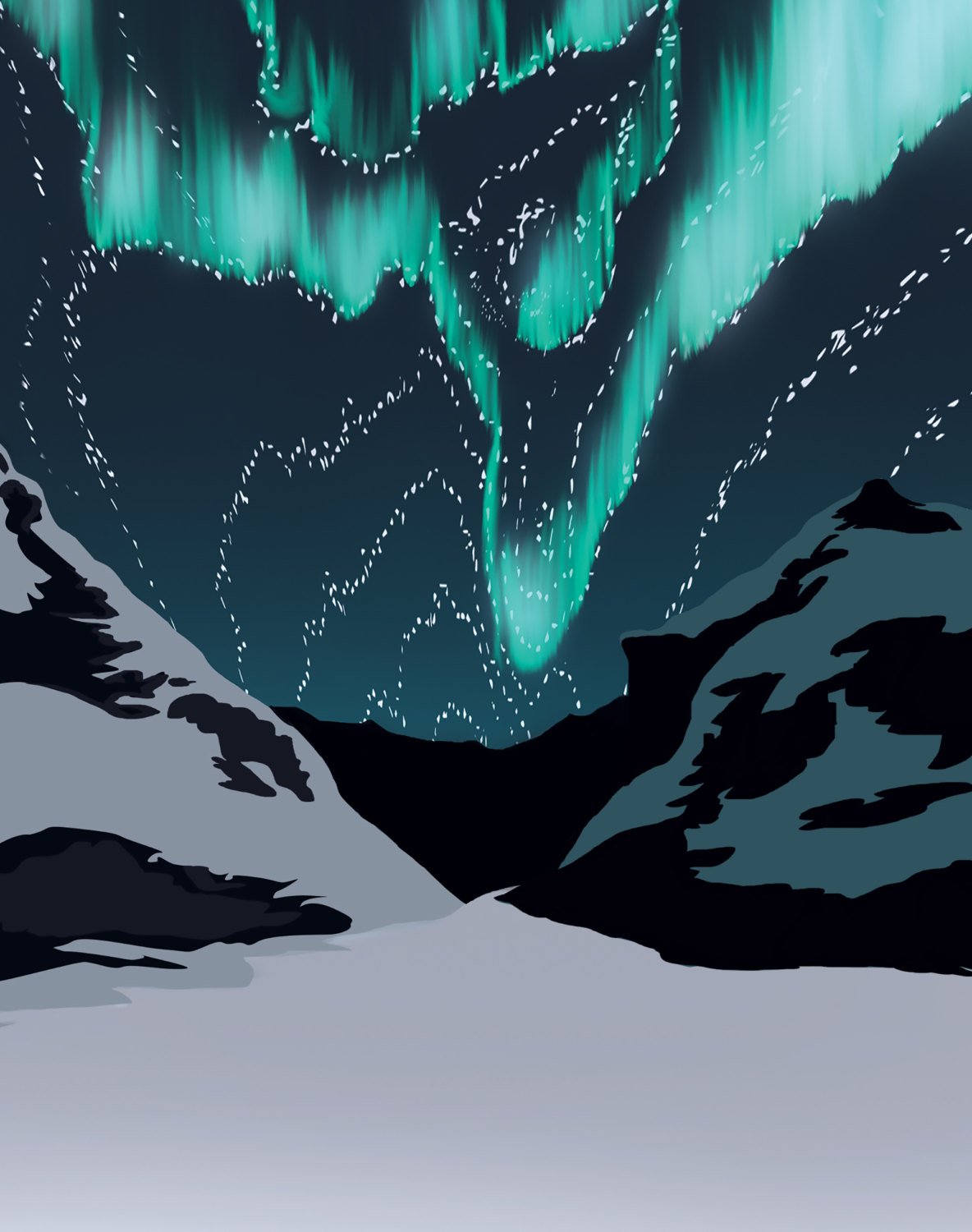 Iceland Print Detail 1 - Kat Maus Haus