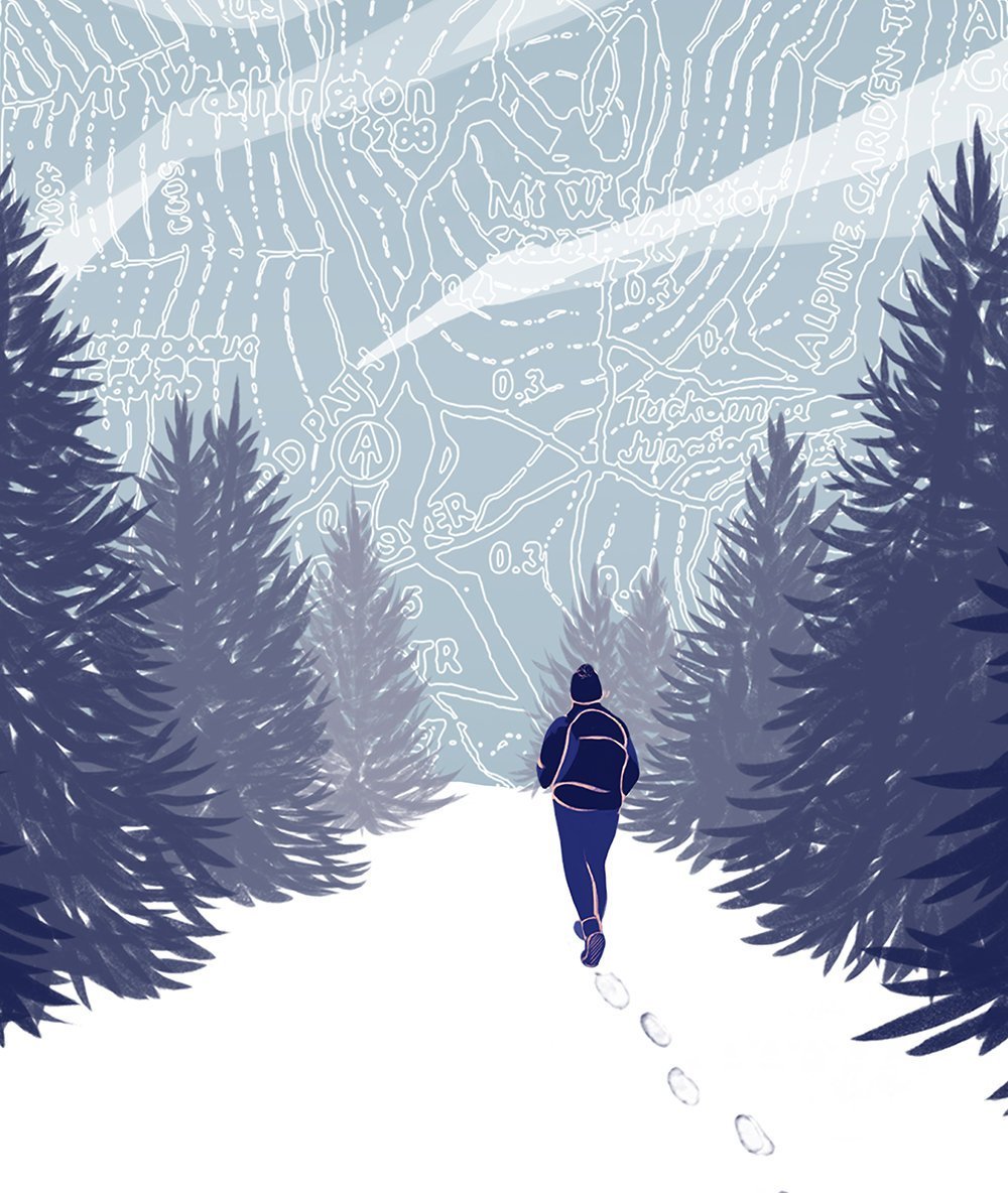 Mt. Washington Print Detail 1 - Kat Maus Haus