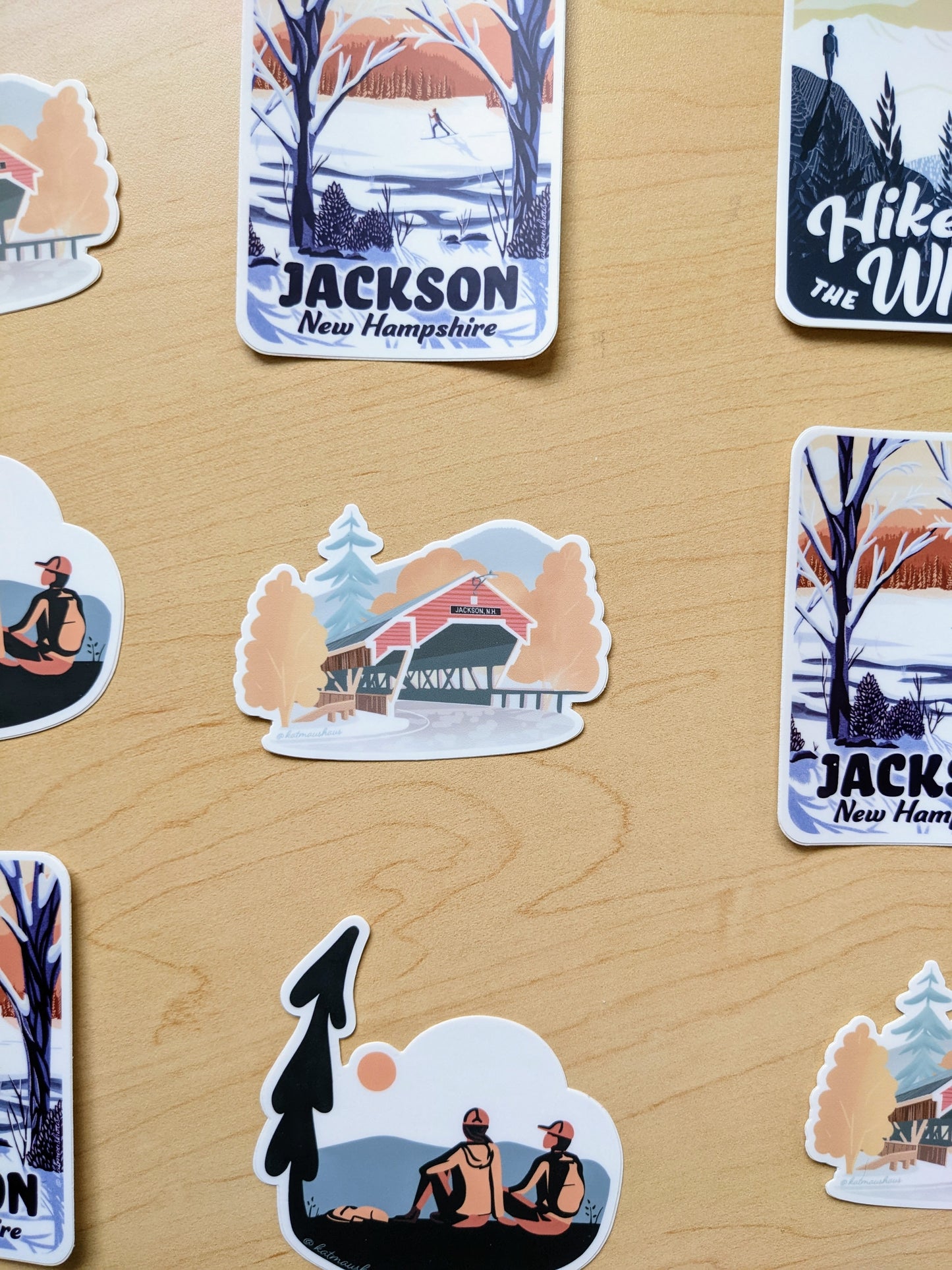 Honeymoon Bridge - Jackson, New Hampshire Sticker