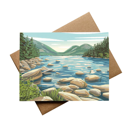 Acadia National Park (Jordan Pond), Maine Notecard