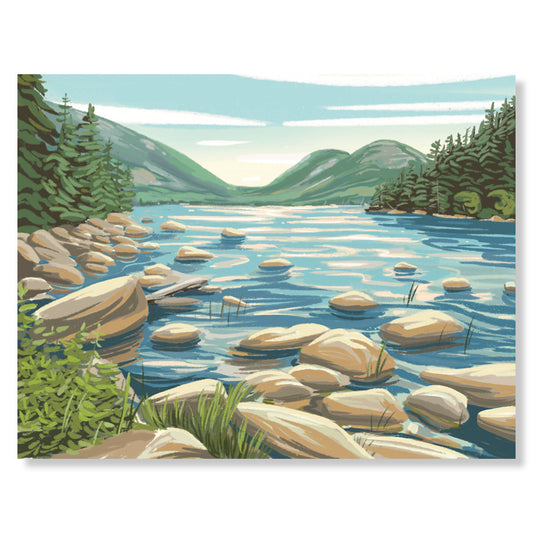 Acadia National Park (Jordan Pond), Maine Notecard