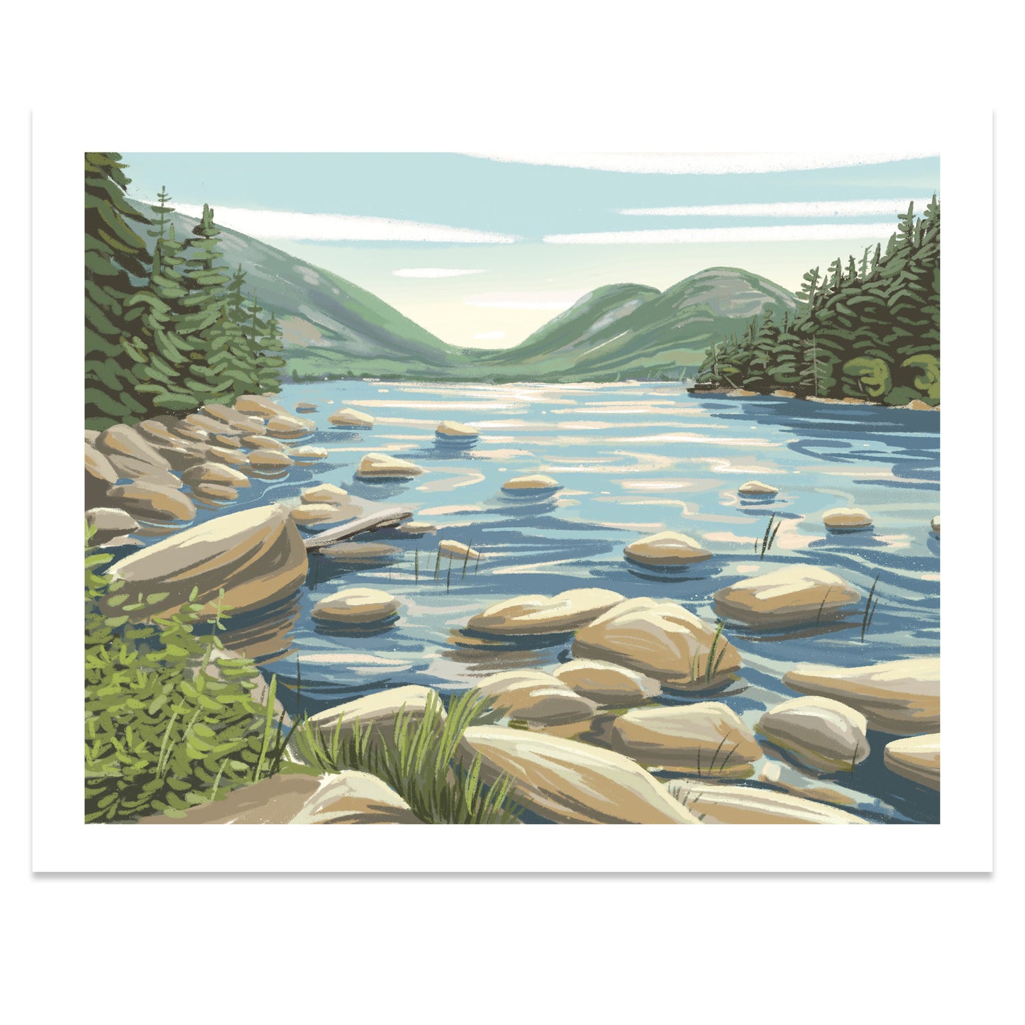 Acadia National Park (Jordan Pond), Maine Print