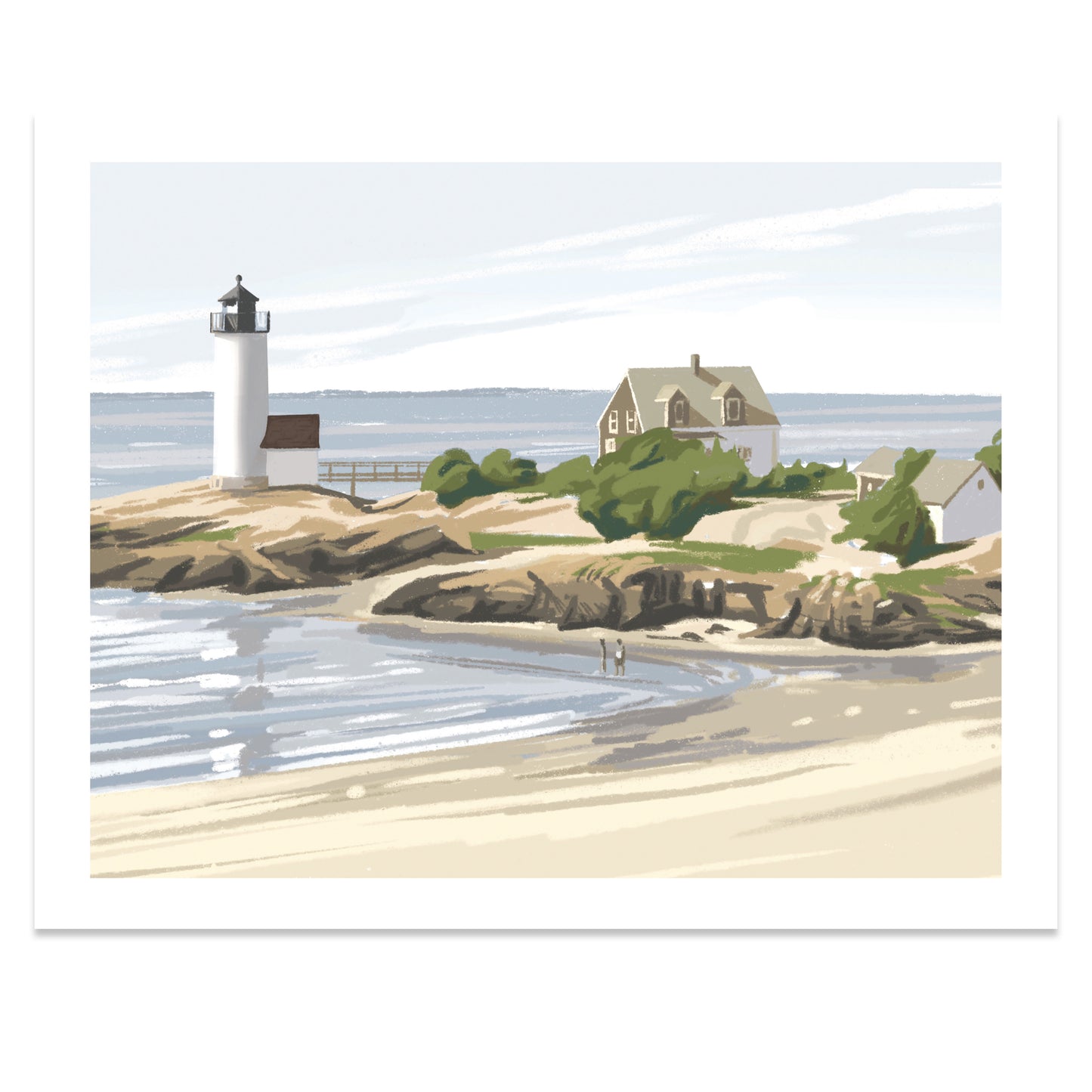 Annisquam Harbor Lighthouse, Massachusetts Print